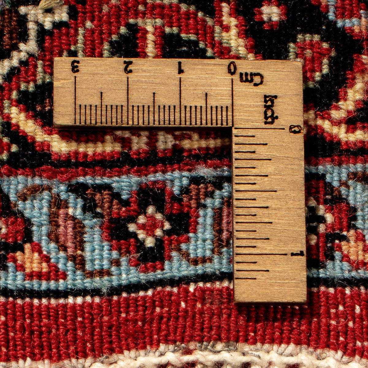 Biegacz Dywan perski - Bijar - 296 x 81 cm - ciemna czerwień