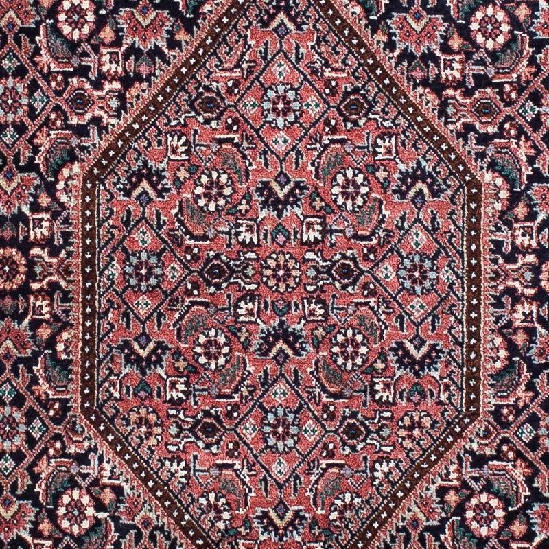 Biegacz Dywan perski - Bijar - 202 x 75 cm - ciemnoniebieski