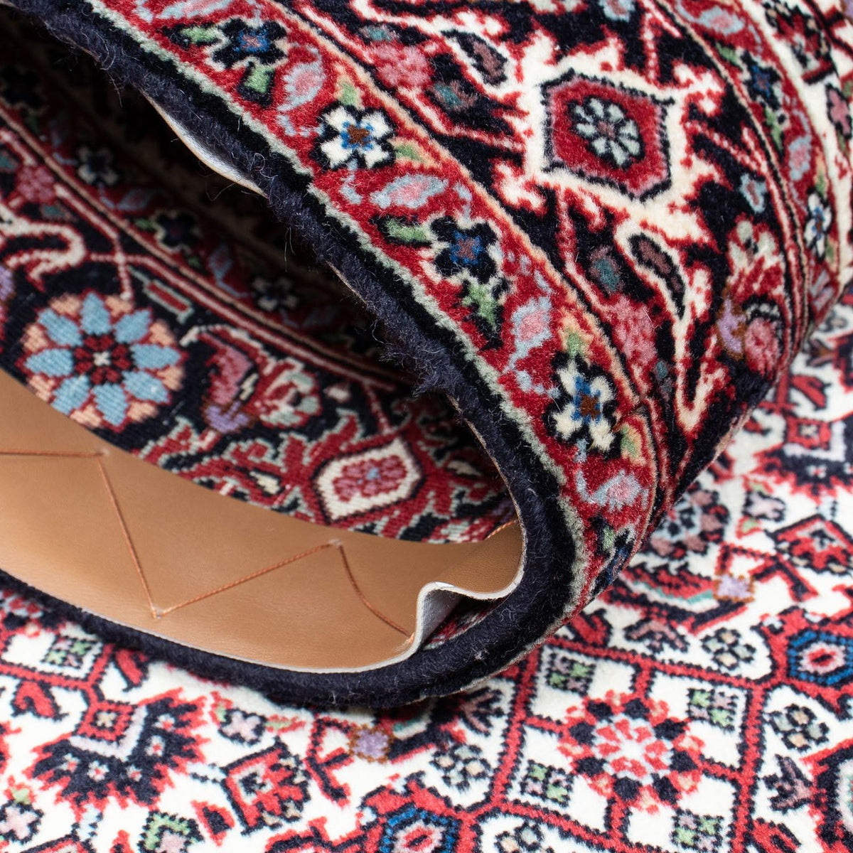 Biegacz Dywan perski - Bijar - 189 x 82 cm - beżowy