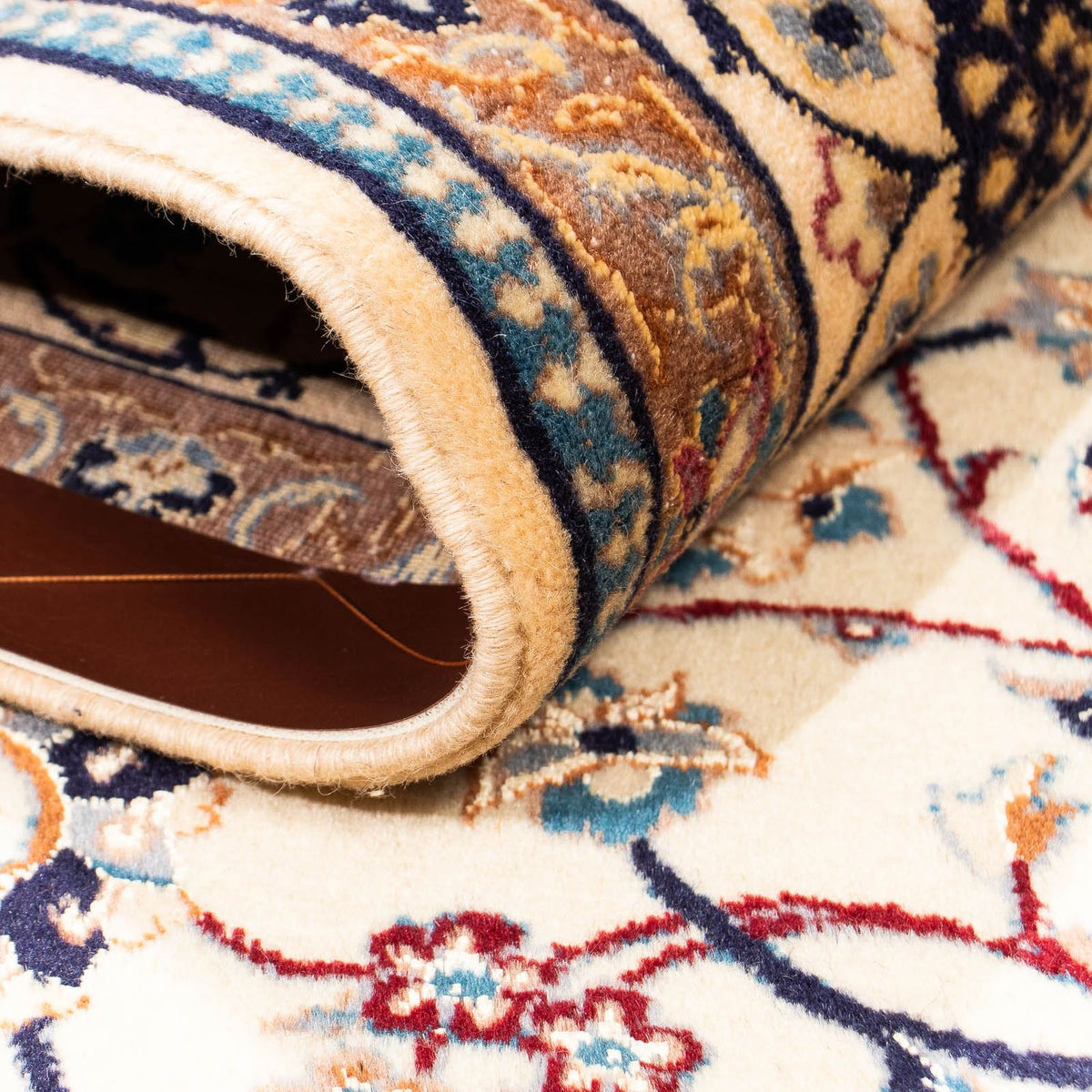 Dywan perski - Nain - Premium - 213 x 148 cm - beżowy