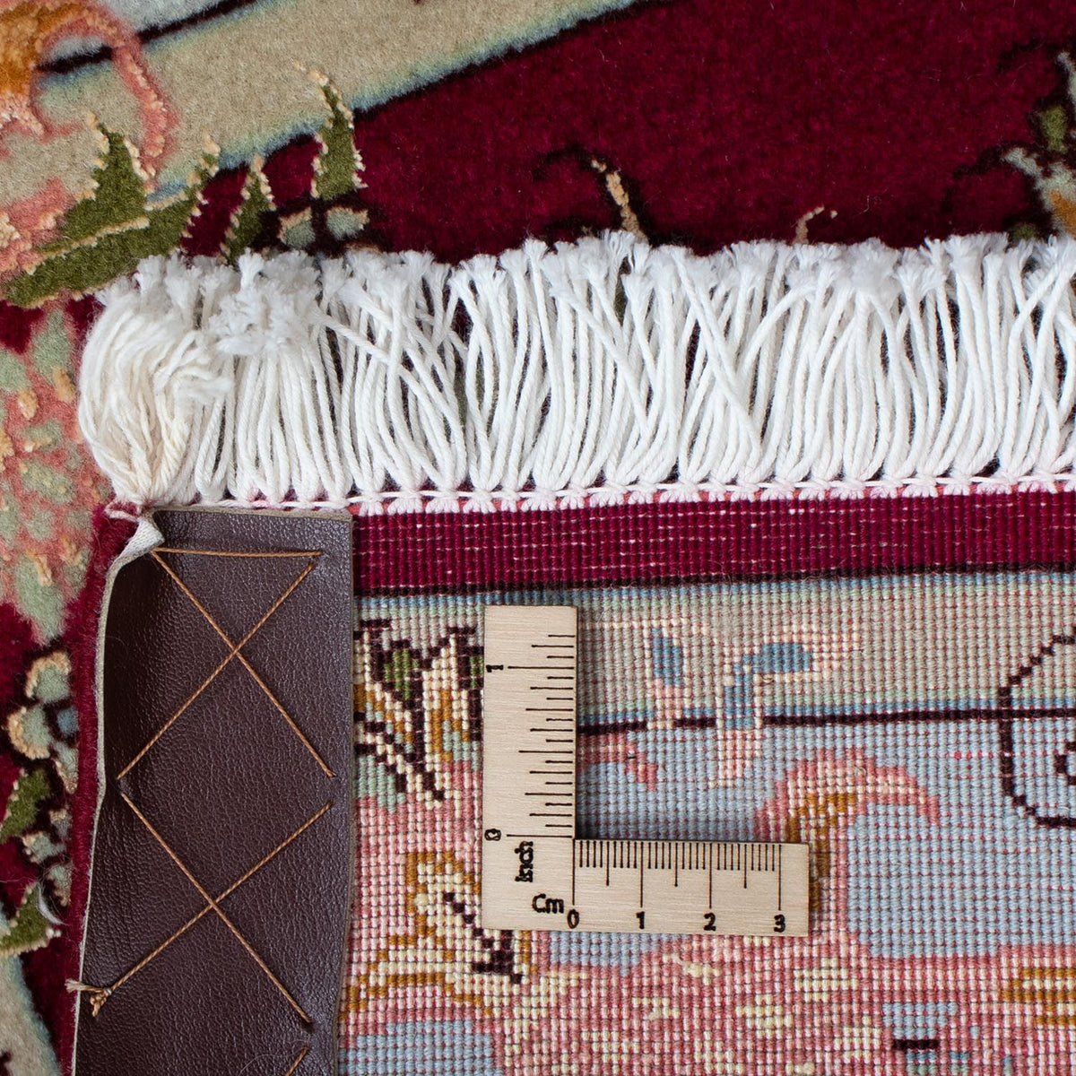 Dywan perski - Tabriz - Królewski - 90 x 60 cm - ciemna czerwień