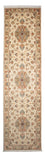 Biegacz Dywan perski - Tabriz - Królewski - 330 x 86 cm - beżowy