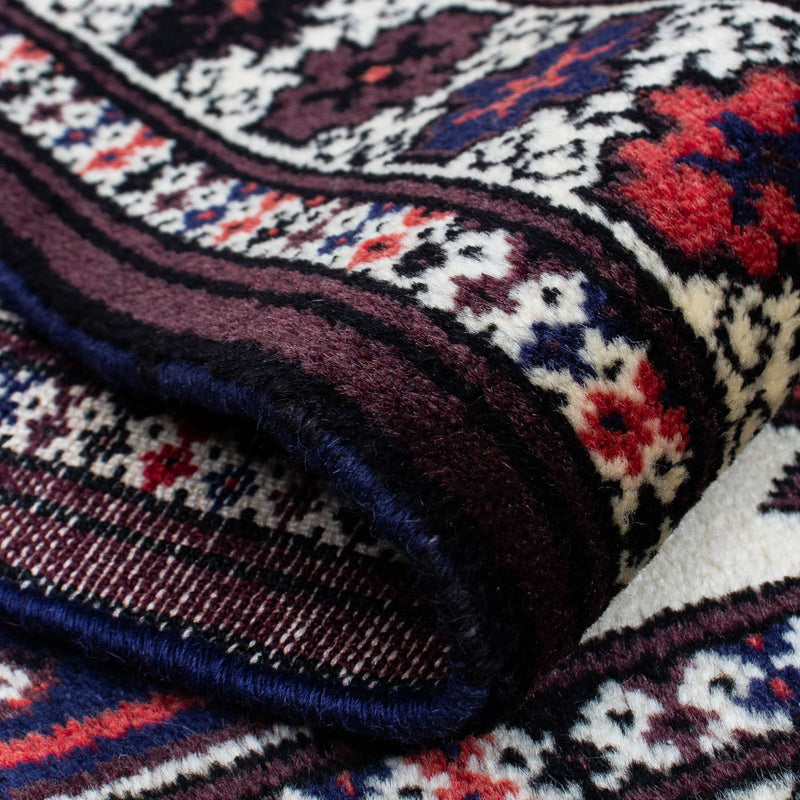 Dywan turkmeński - 139 x 87 cm - wielokolorowy