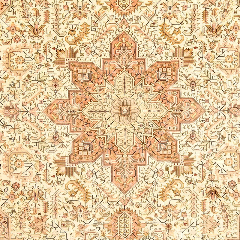 Dywan perski - Tabriz - Królewski - 346 x 249 cm - beżowy