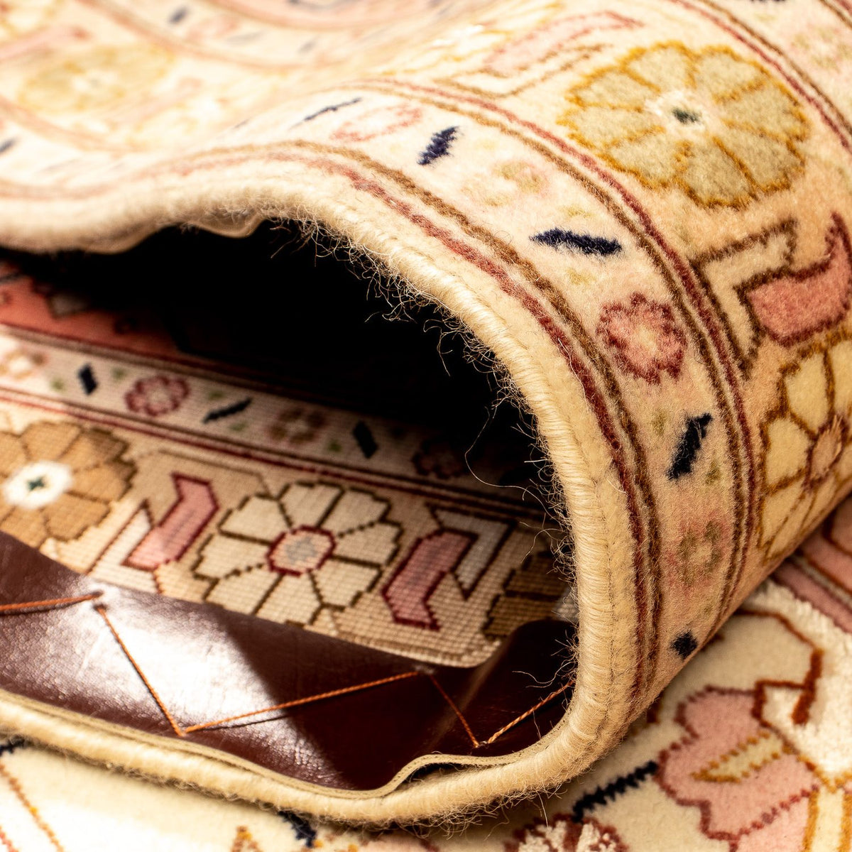 Dywan perski - Tabriz - Królewski - 346 x 249 cm - beżowy