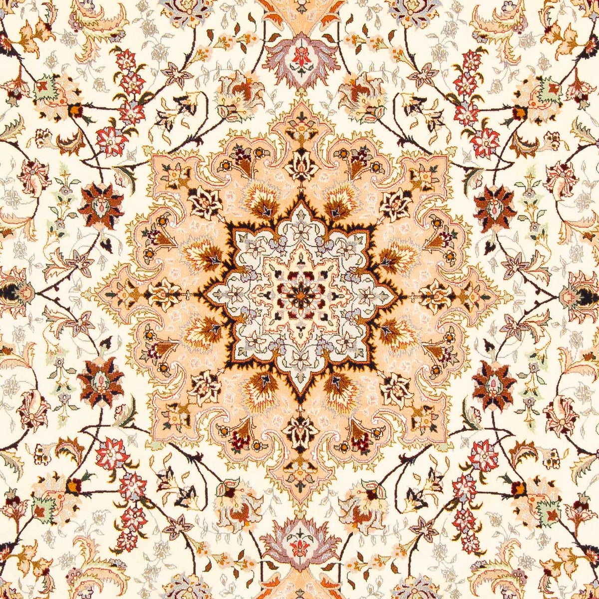 Dywan perski - Tabriz - Królewski - 292 x 198 cm - beżowy