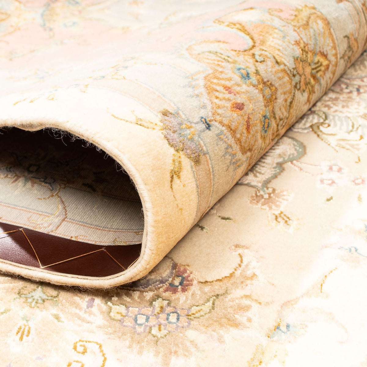 Dywan perski - Tabriz - Królewski - 306 x 202 cm - beżowy