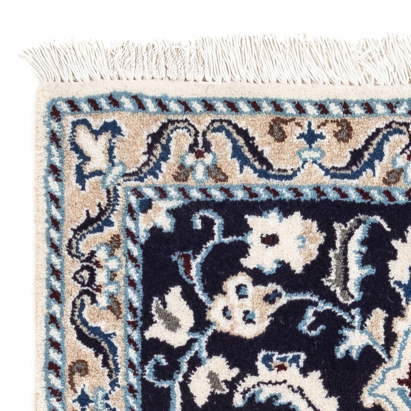 Dywan perski - Nain - 94 x 58 cm - ciemnoniebieski