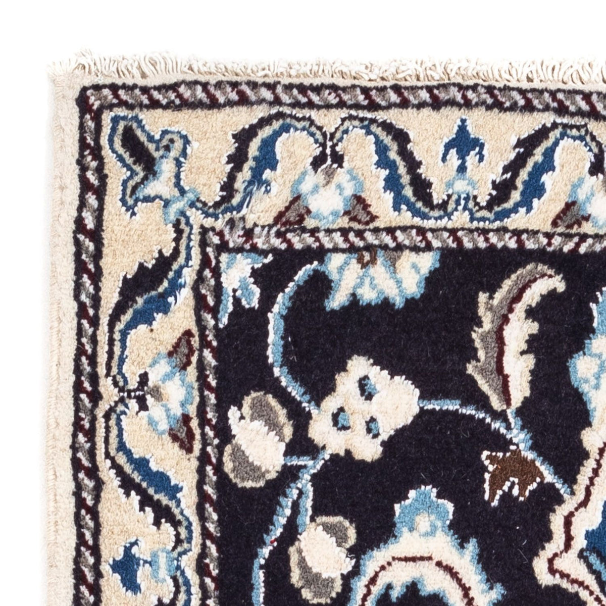 Dywan perski - Nain - 101 x 55 cm - ciemnoniebieski