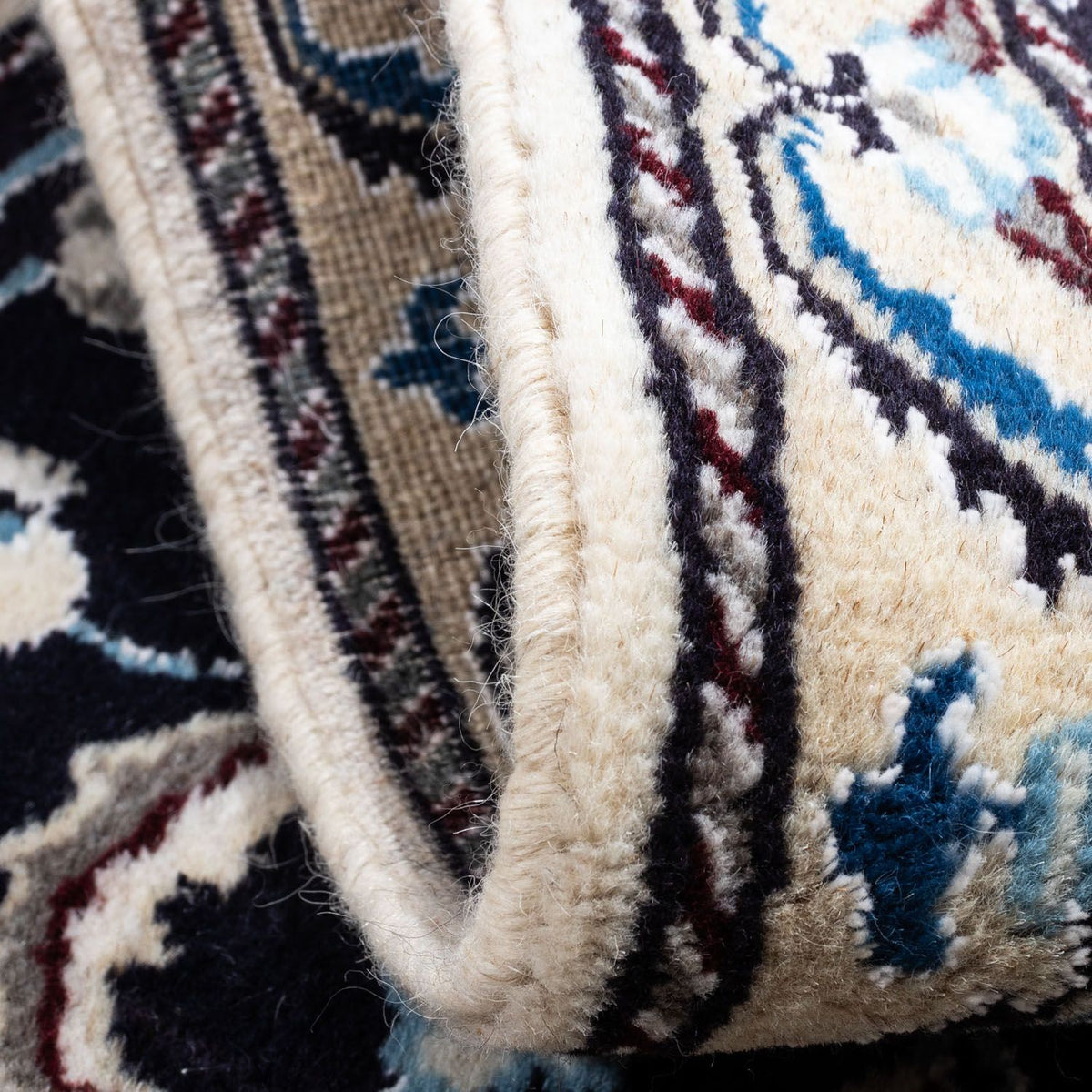 Dywan perski - Nain - 101 x 55 cm - ciemnoniebieski