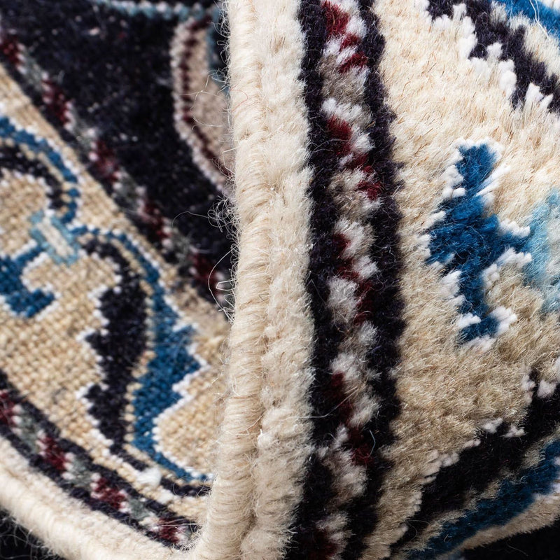 Dywan perski - Nain - 101 x 57 cm - ciemnoniebieski