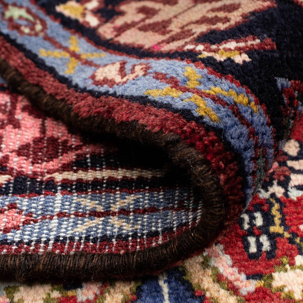 Perski dywan - Nomadyczny - 130 x 83 cm - ciemna czerwień