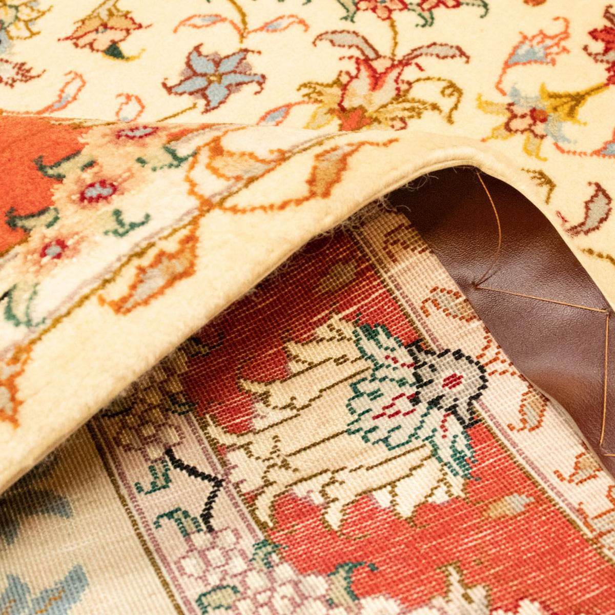 Dywan perski - Tabriz - Królewski - 152 x 100 cm - beżowy