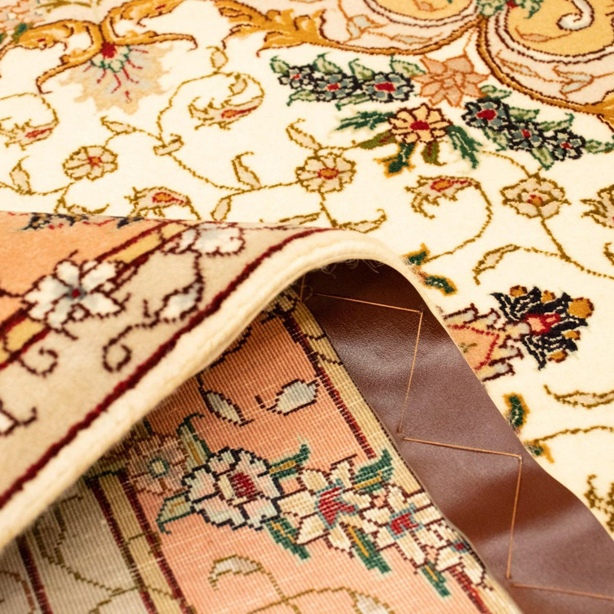 Dywan perski - Tabriz - Królewski - 150 x 100 cm - beżowy