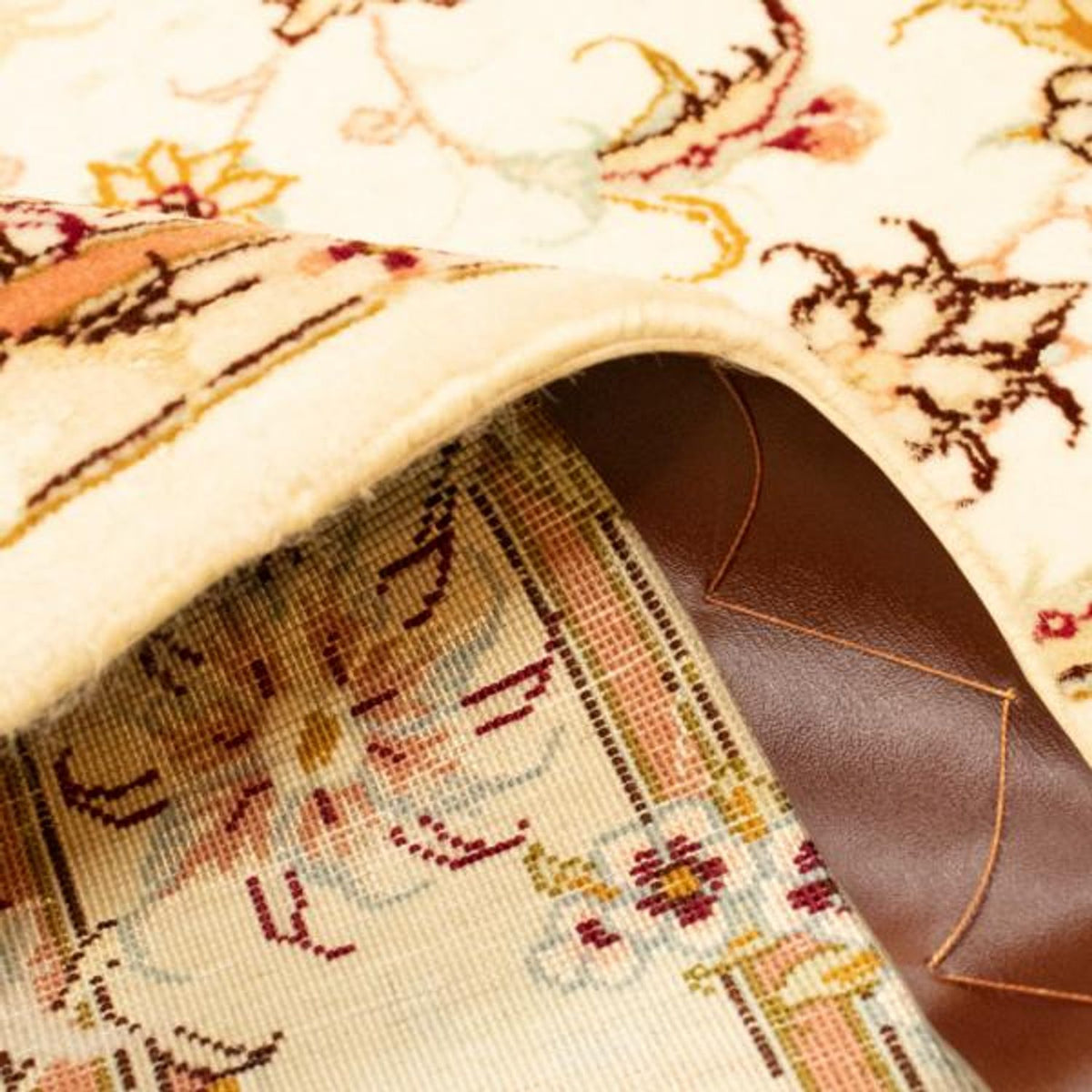 Dywan perski - Tabriz - Królewski - 145 x 101 cm - beżowy