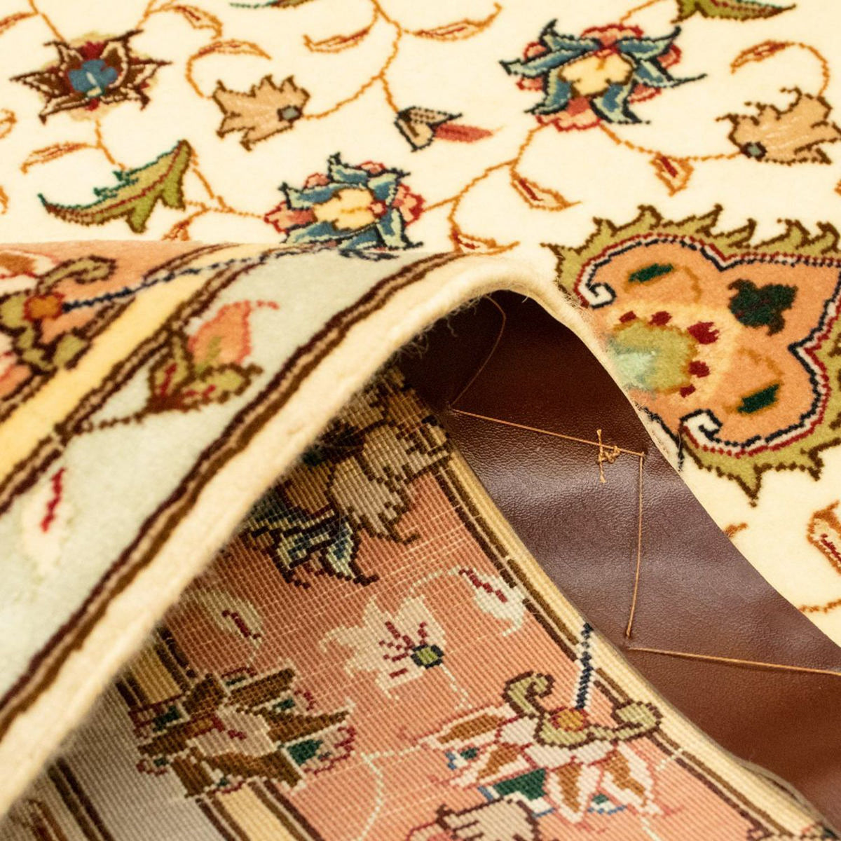 Dywan perski - Tabriz - Królewski - 150 x 100 cm - beżowy