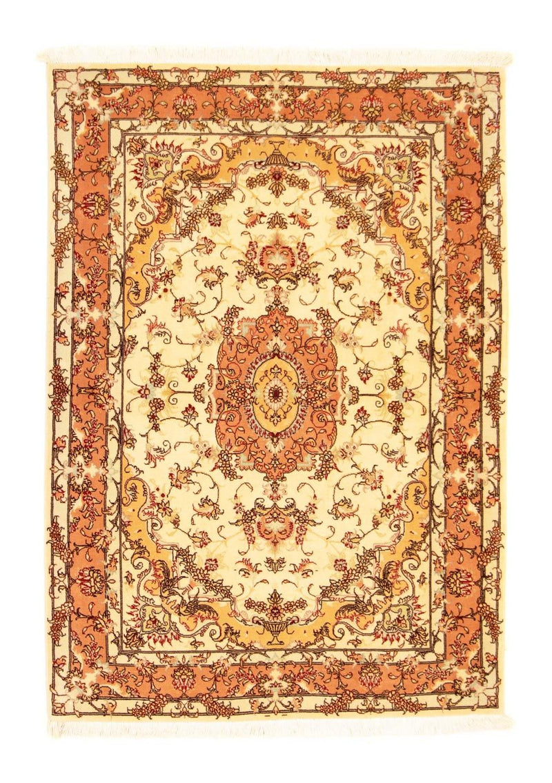 Dywan perski - Tabriz - Królewski - 147 x 104 cm - beżowy