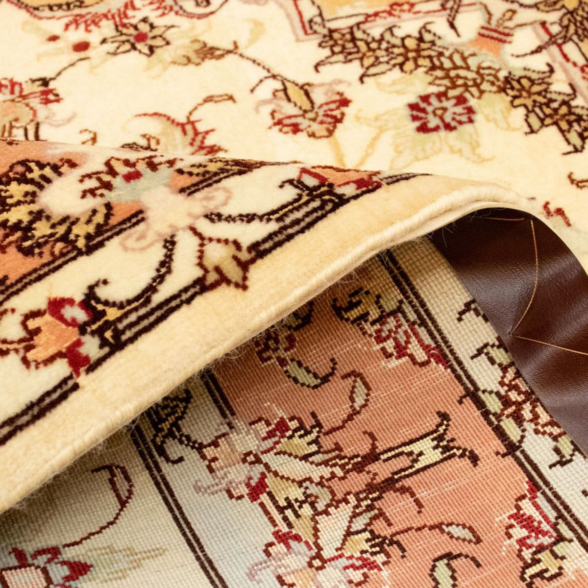 Dywan perski - Tabriz - Królewski - 147 x 104 cm - beżowy