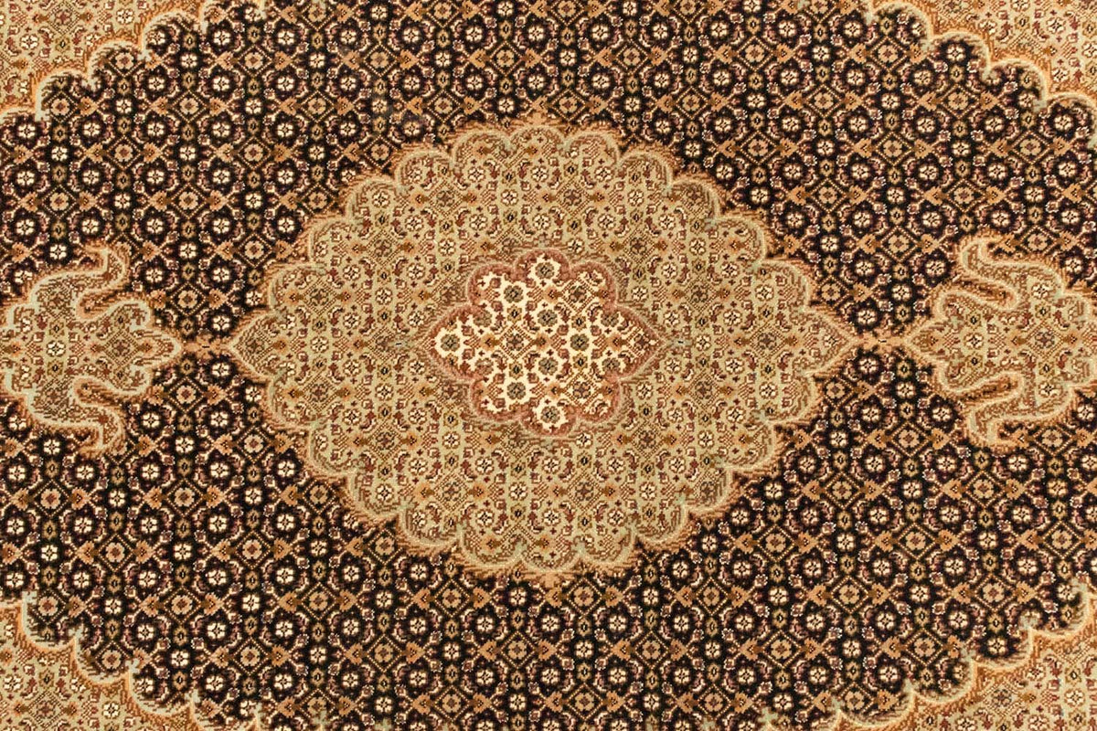 Dywan perski - Tabriz - Królewski - 146 x 101 cm - ciemnoniebieski