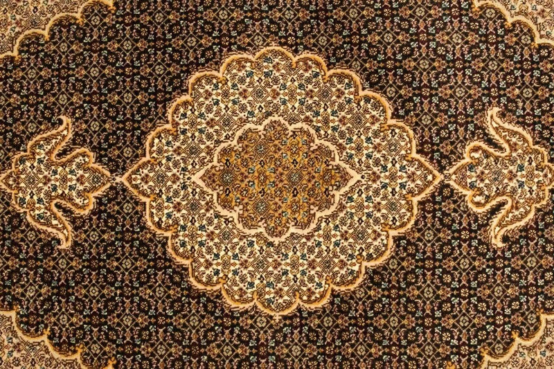 Dywan perski - Tabriz - Królewski - 146 x 106 cm - ciemnoniebieski