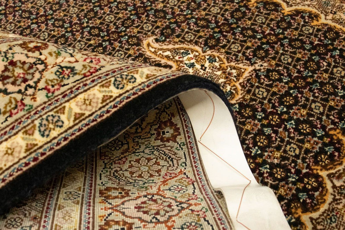 Dywan perski - Tabriz - Królewski - 146 x 106 cm - ciemnoniebieski