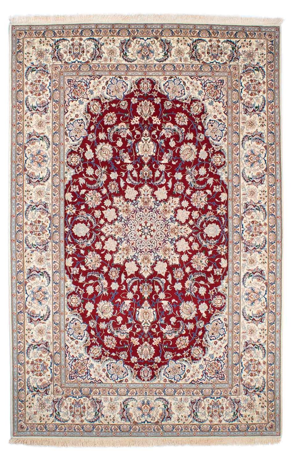 Dywan perski - Isfahan - Premium - 243 x 157 cm - czerwony