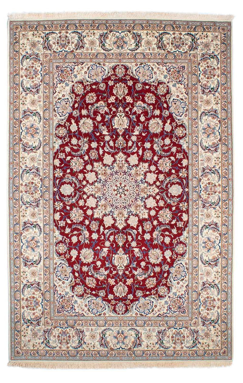 Dywan perski - Isfahan - Premium - 243 x 157 cm - czerwony