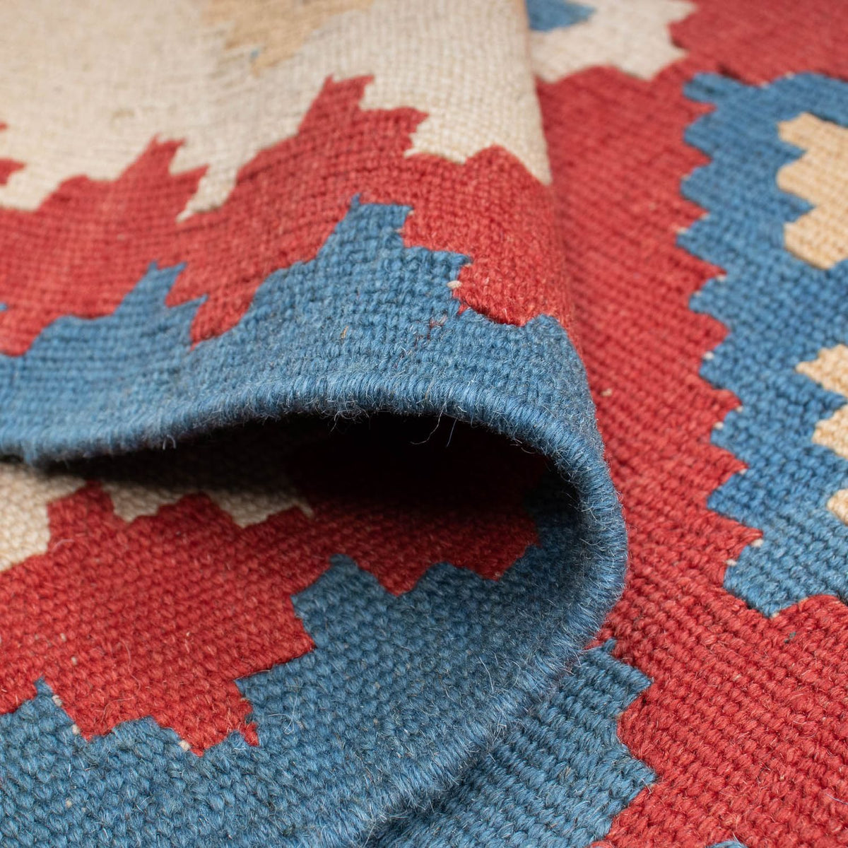 Dywan Kelim - Orientalny - 172 x 117 cm - ciemna czerwień