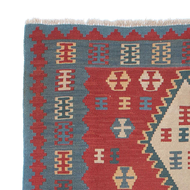 Dywan Kelim - Orientalny - 168 x 113 cm - ciemna czerwień