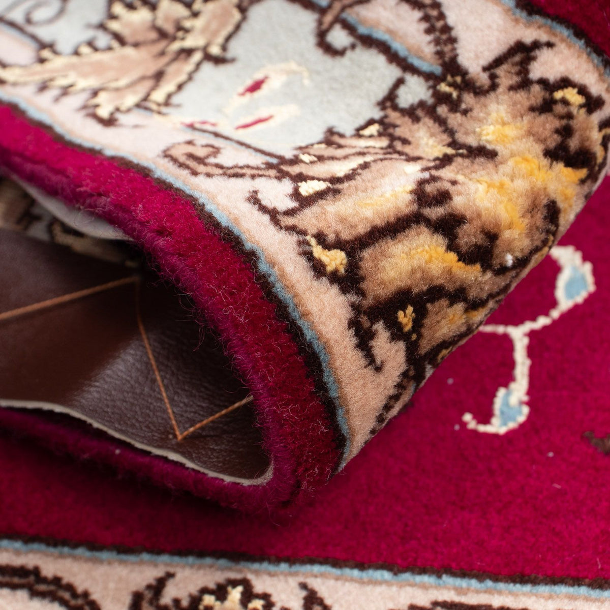 Dywan perski - Tabriz - Królewski - 87 x 60 cm - ciemna czerwień