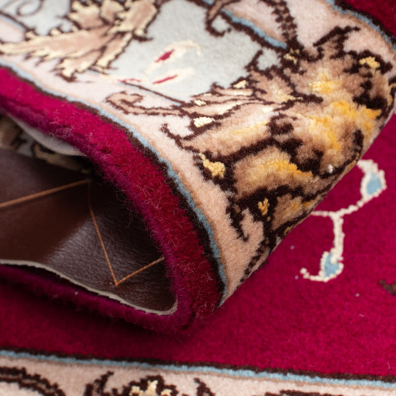 Dywan perski - Tabriz - Królewski - 87 x 60 cm - ciemna czerwień