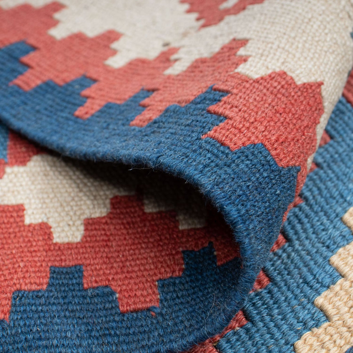 Dywan Kelim - Orientalny - 180 x 118 cm - niebieski