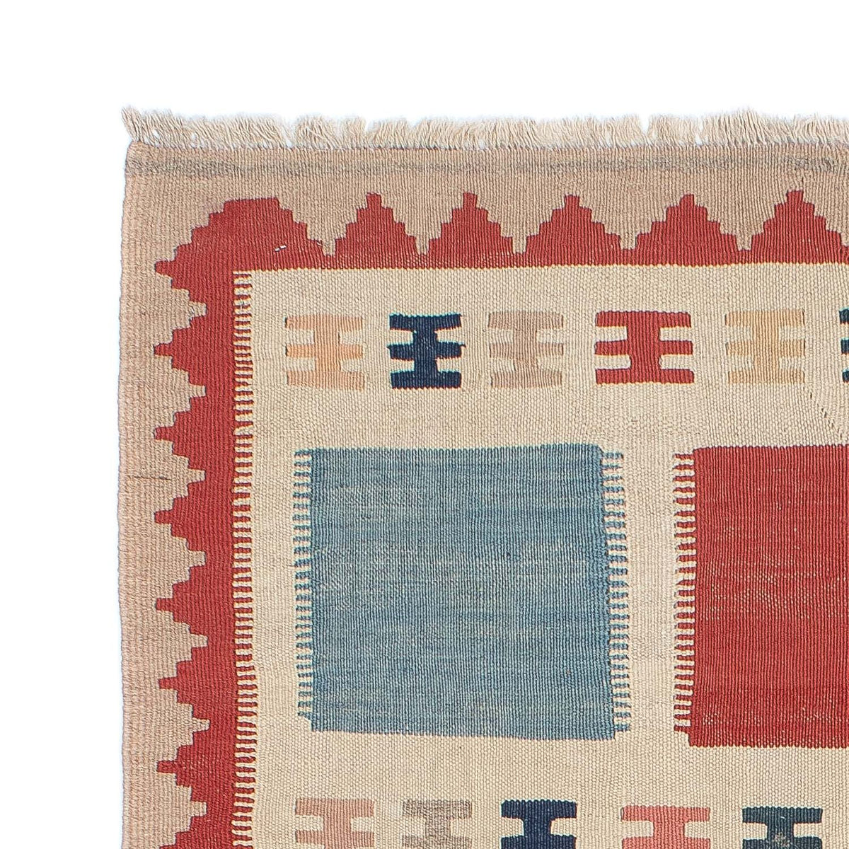 Dywan Kelim - Orientalny - 196 x 120 cm - beżowy