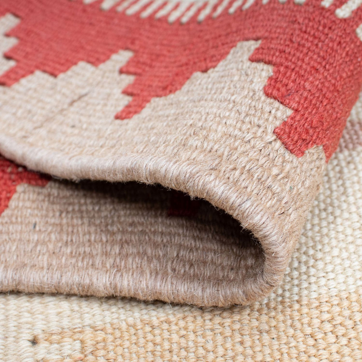 Dywan Kelim - Orientalny - 196 x 120 cm - beżowy