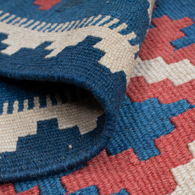 Dywan Kelim - Orientalny - 178 x 120 cm - niebieski