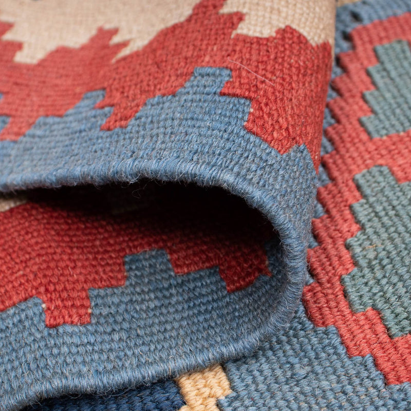 Dywan Kelim - Orientalny - 179 x 108 cm - niebieski