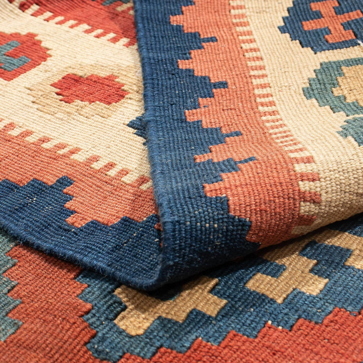 Dywan Kelim - Orientalny - 150 x 97 cm - czerwony