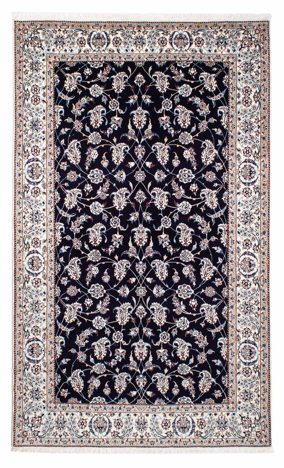 Dywan perski - Nain - Premium - 227 x 139 cm - ciemnoniebieski