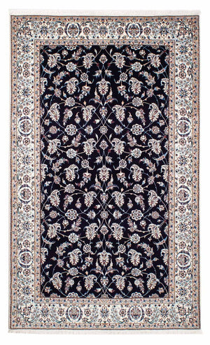 Dywan perski - Nain - Premium - 227 x 139 cm - ciemnoniebieski