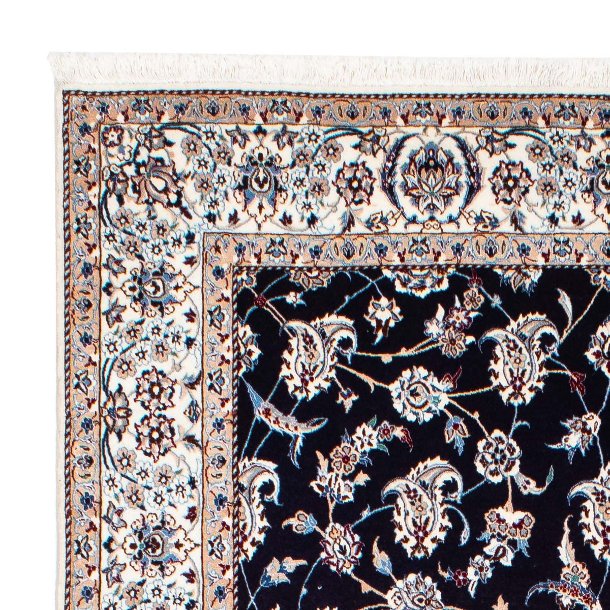 Dywan perski - Nain - Premium - 227 x 139 cm - ciemnoniebieski