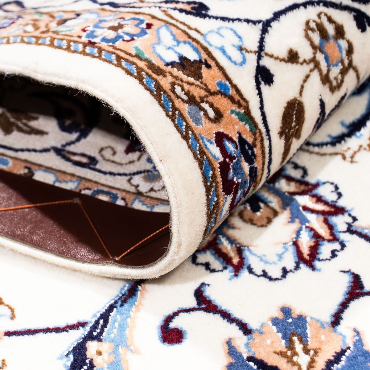 Dywan perski - Nain - Premium - 192 x 116 cm - beżowy