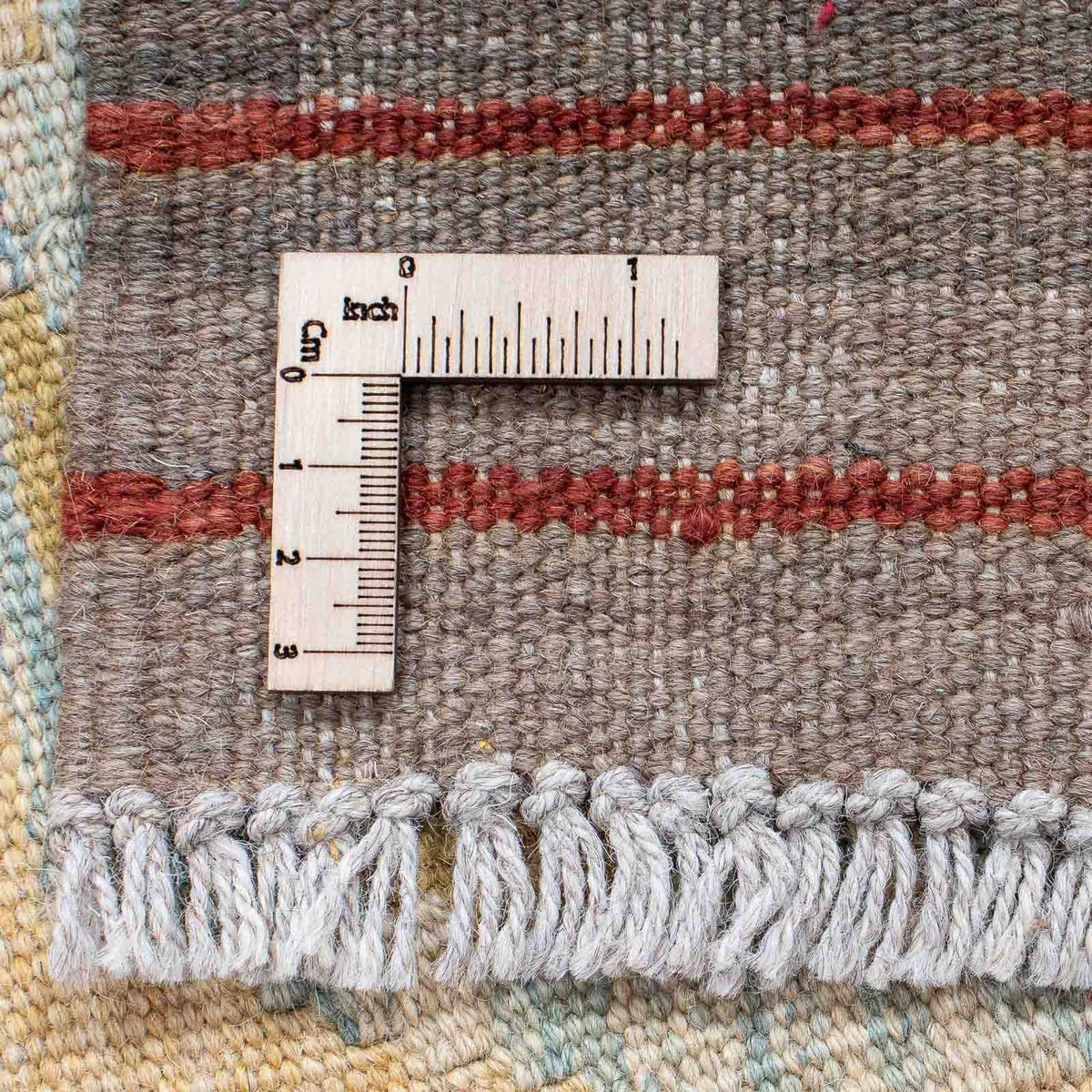 Biegacz Dywan Kelim - Splash - 193 x 63 cm - beżowy