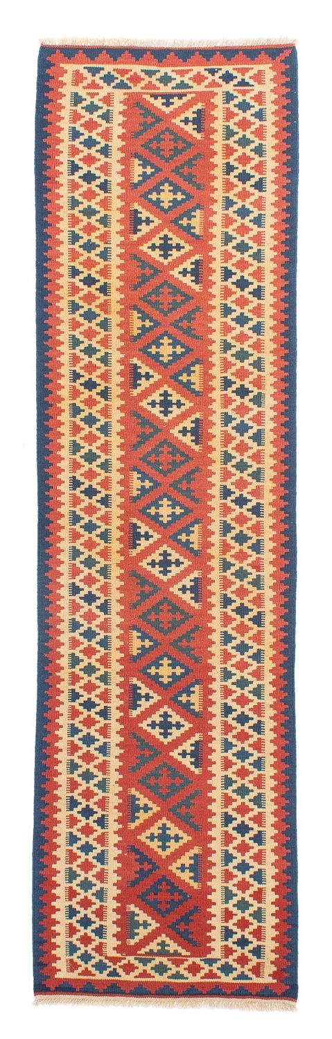 Biegacz Dywan Kelim - Orientalny - 300 x 84 cm - wielokolorowy