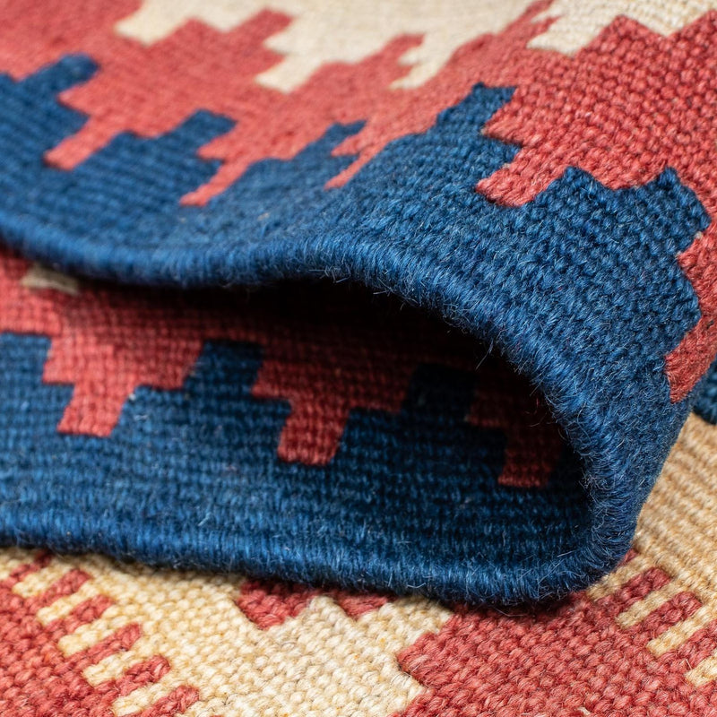 Biegacz Dywan Kelim - Orientalny - 300 x 84 cm - wielokolorowy