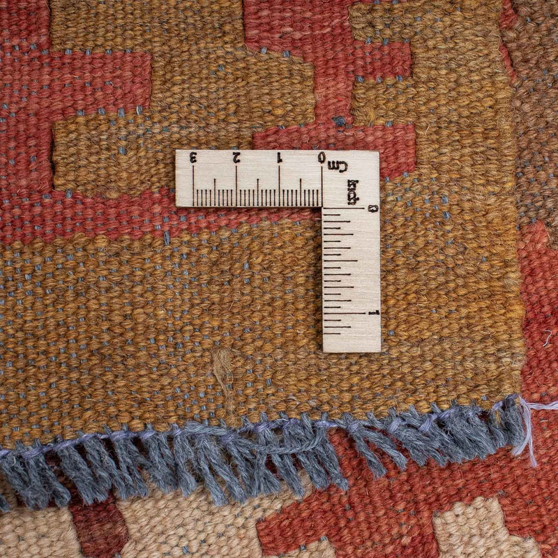 Biegacz Dywan Kelim - Splash - 323 x 90 cm - jasna czerwień