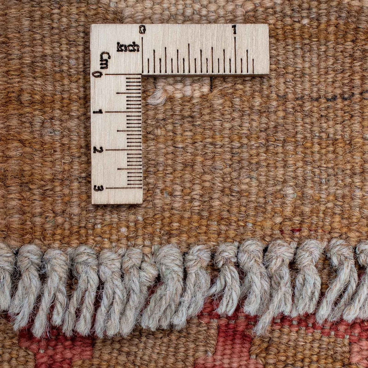 Biegacz Dywan Kelim - Splash - 390 x 76 cm - jasna czerwień