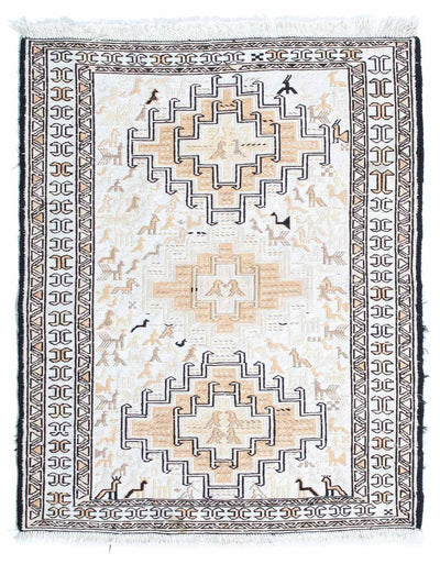 Jedwabny kilim Dywan 71x95cm