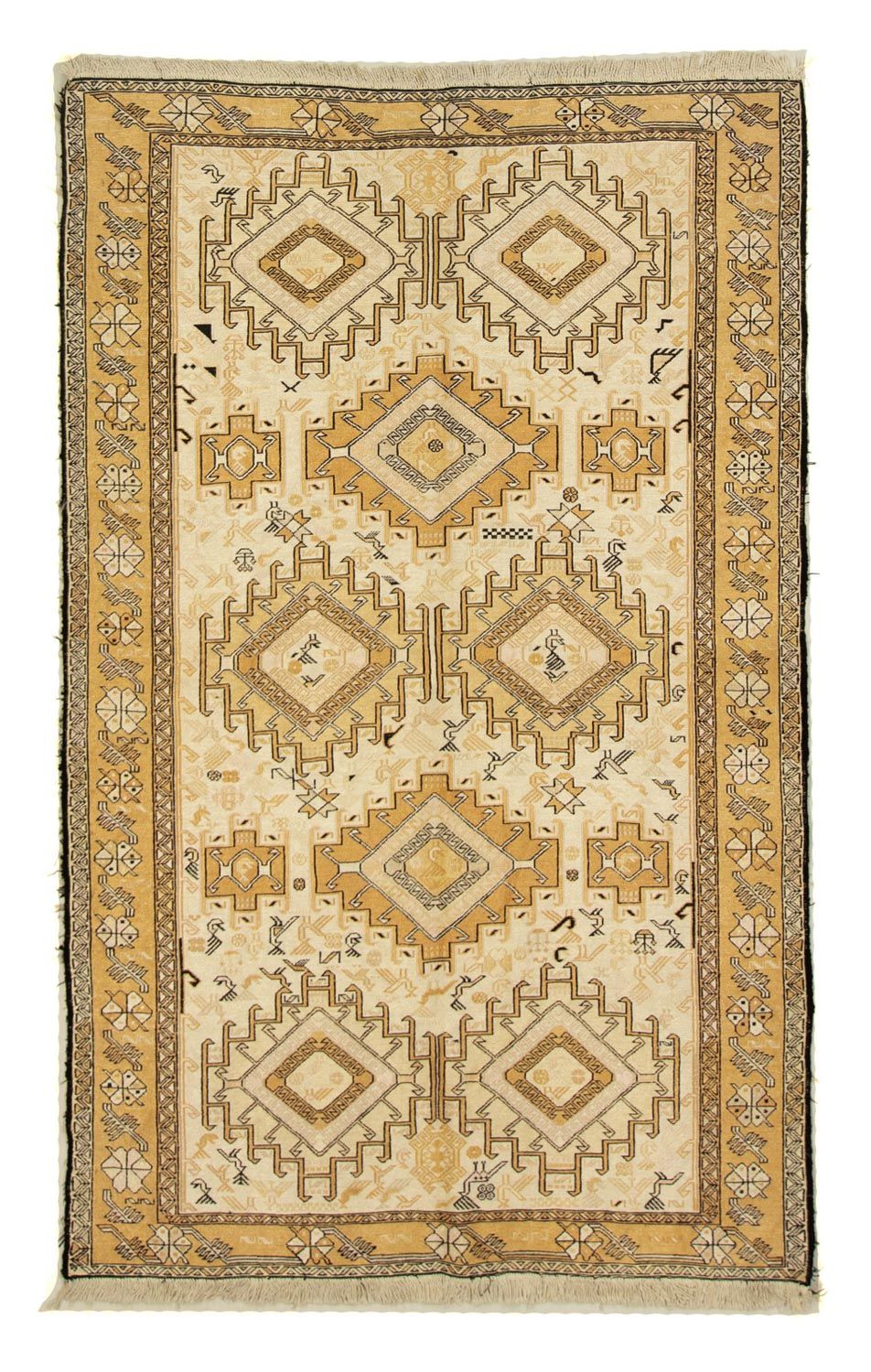 Biegacz Dywan Kelim - Orientalny - 194 x 23 cm - beżowy