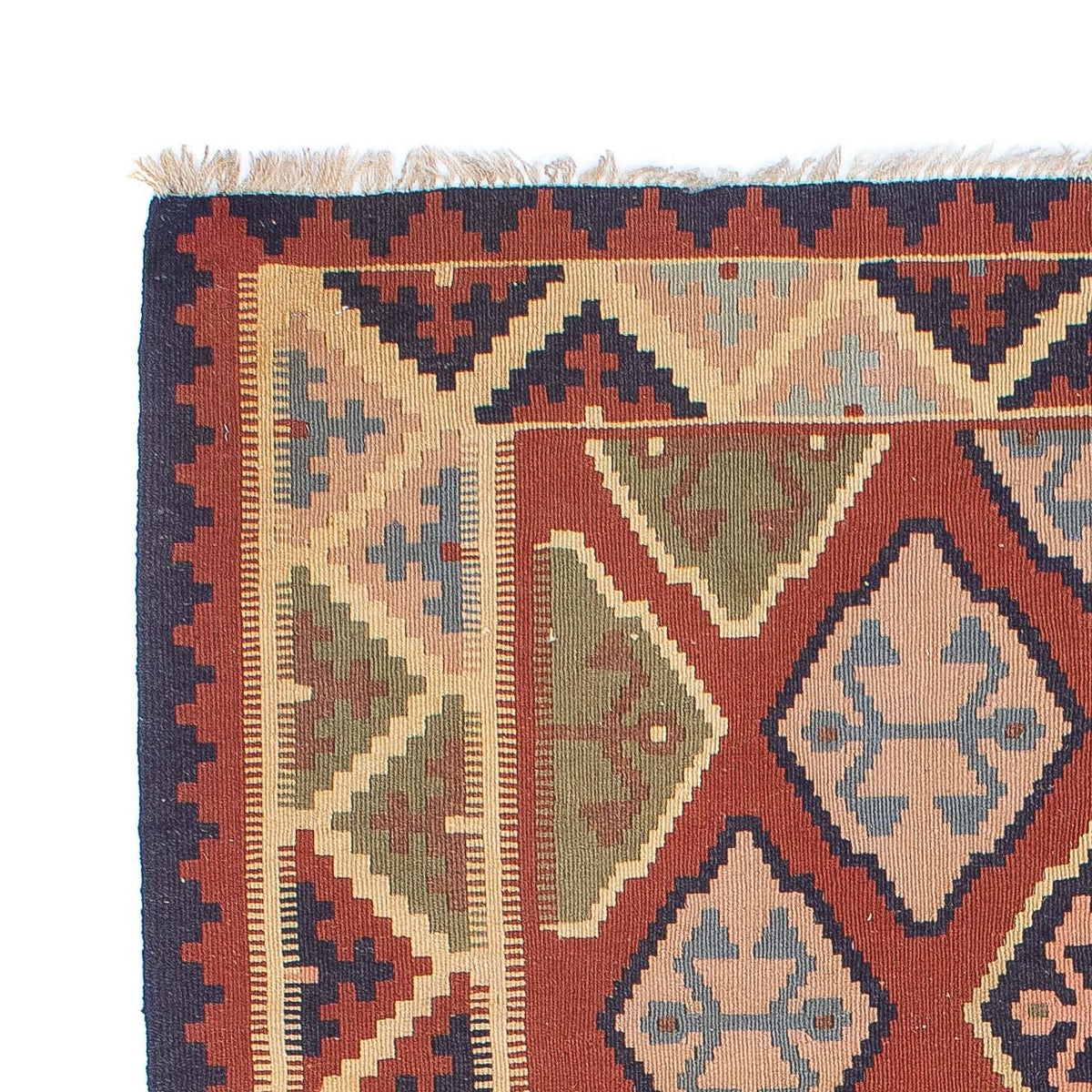 Dywan Kelim - Orientalny - 188 x 118 cm - ciemna czerwień