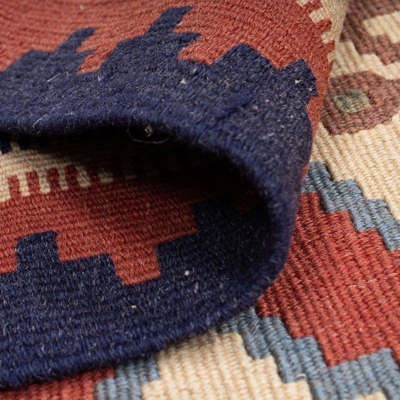 Dywan Kelim - Orientalny - 188 x 118 cm - ciemna czerwień